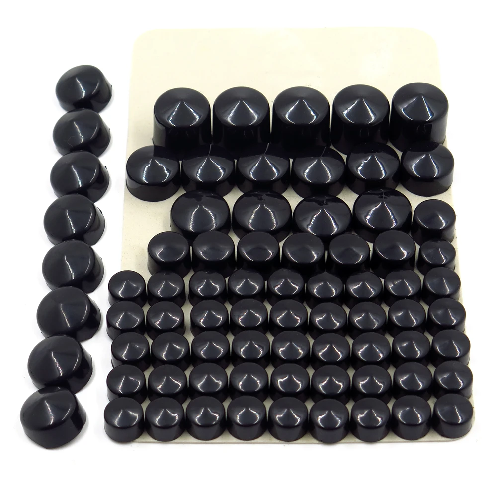 

BLACK Bolts Toppers Caps for 1991-2012 Harley Davidson Dyna Glide Twin Cam