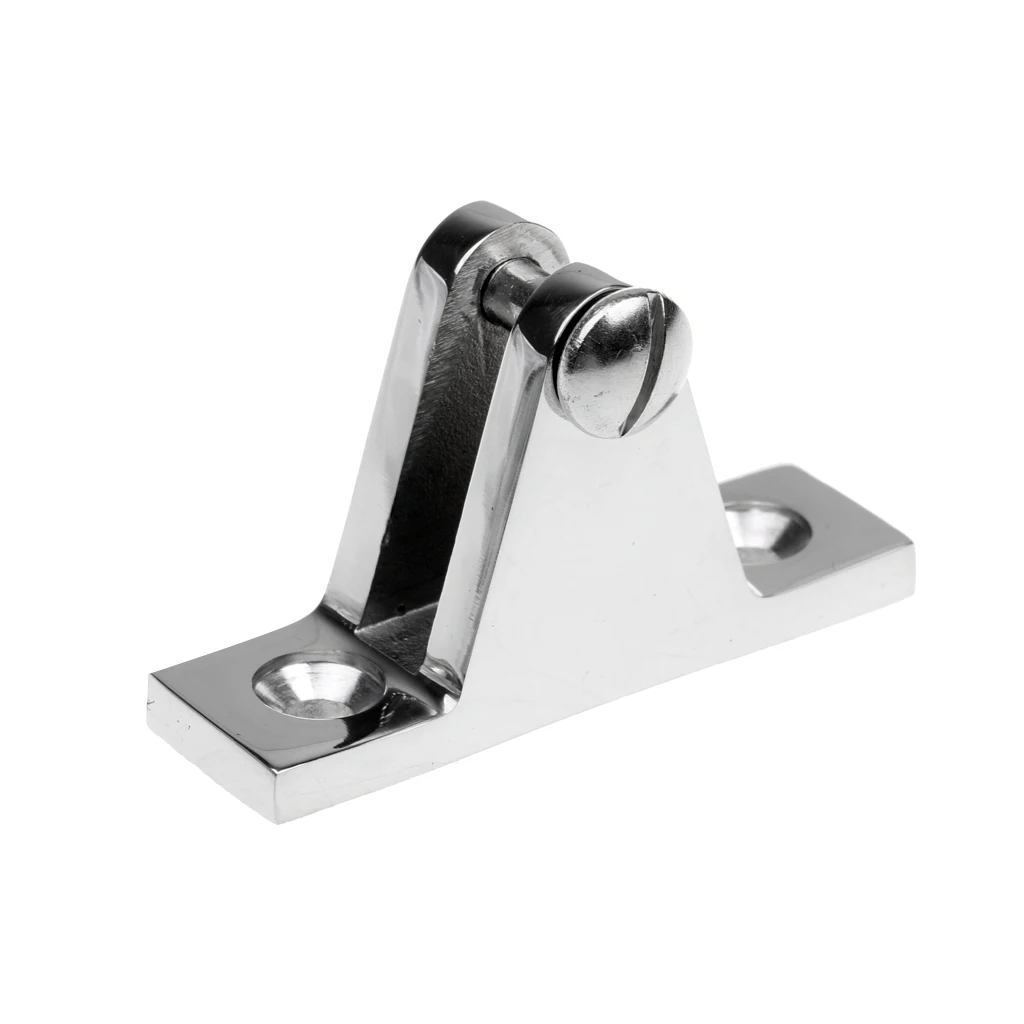 Boat Cover/Canopy Fitting Straight Deck Hinge Stainless Steel w/Eye End Cap