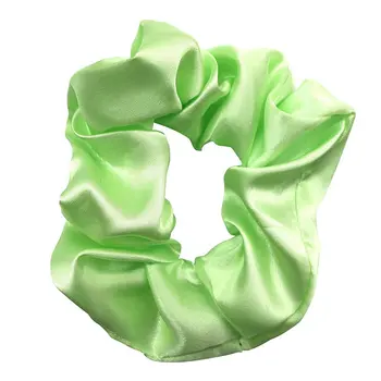

New Korean Version Of Satin Fabric Elastic Hair Ring Hair Rope Multicolor Hair Accessories Jewelry Large Intestine Ring