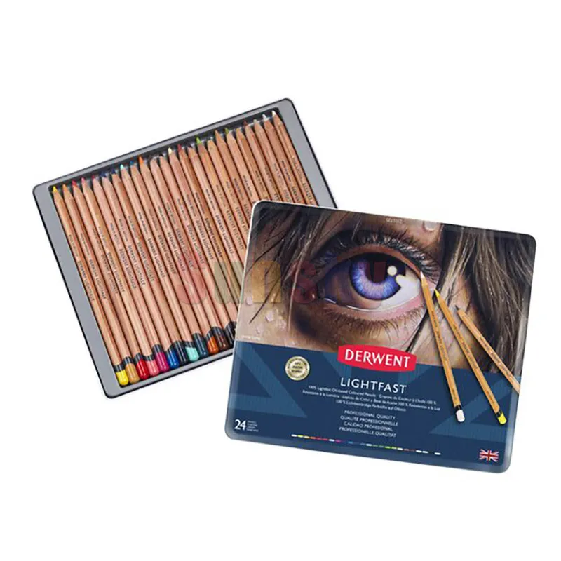 UK Derwent Lightfast Coloured Pencil,12 24 36 72 100 Colors