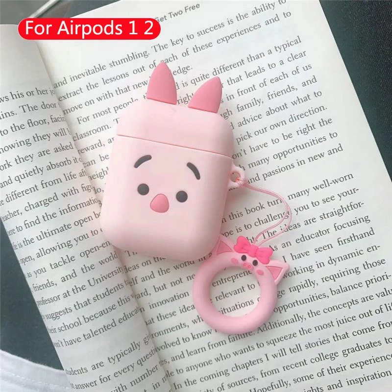 7 Мультяшный наушник коробка для Apple Airpods чехол силиконовые милые аксессуары для Airpods 2 Беспроводная bluetooth-гарнитура защитный чехол - Цвет: 7