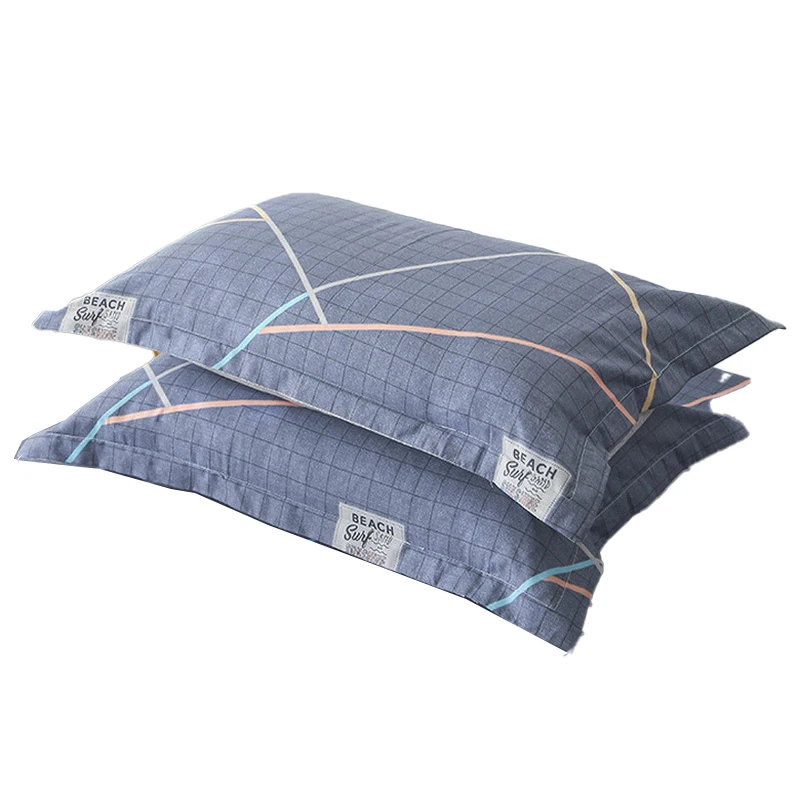 

100% хлопок домашняя наволочка для гостиниц, накидка для подушки, 48*74 см 2 шт. Coussin канапе деко постельное белье для Стандартный Размеры Декор