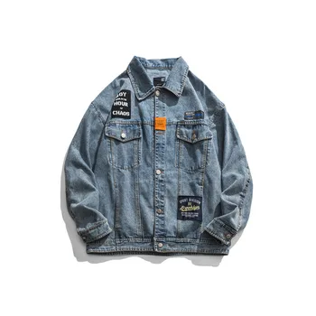 

Wesley Studio 2020 Spring Washing Jacket MEN'S Jacket National Trends Loose-Fit Youth Coat Men's