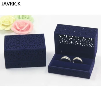 

Ring Holder Hollow Flocking Ring Display Box Engagement Jewelry Case Oriental Cultural Art Wedding Ring Storage Organizer