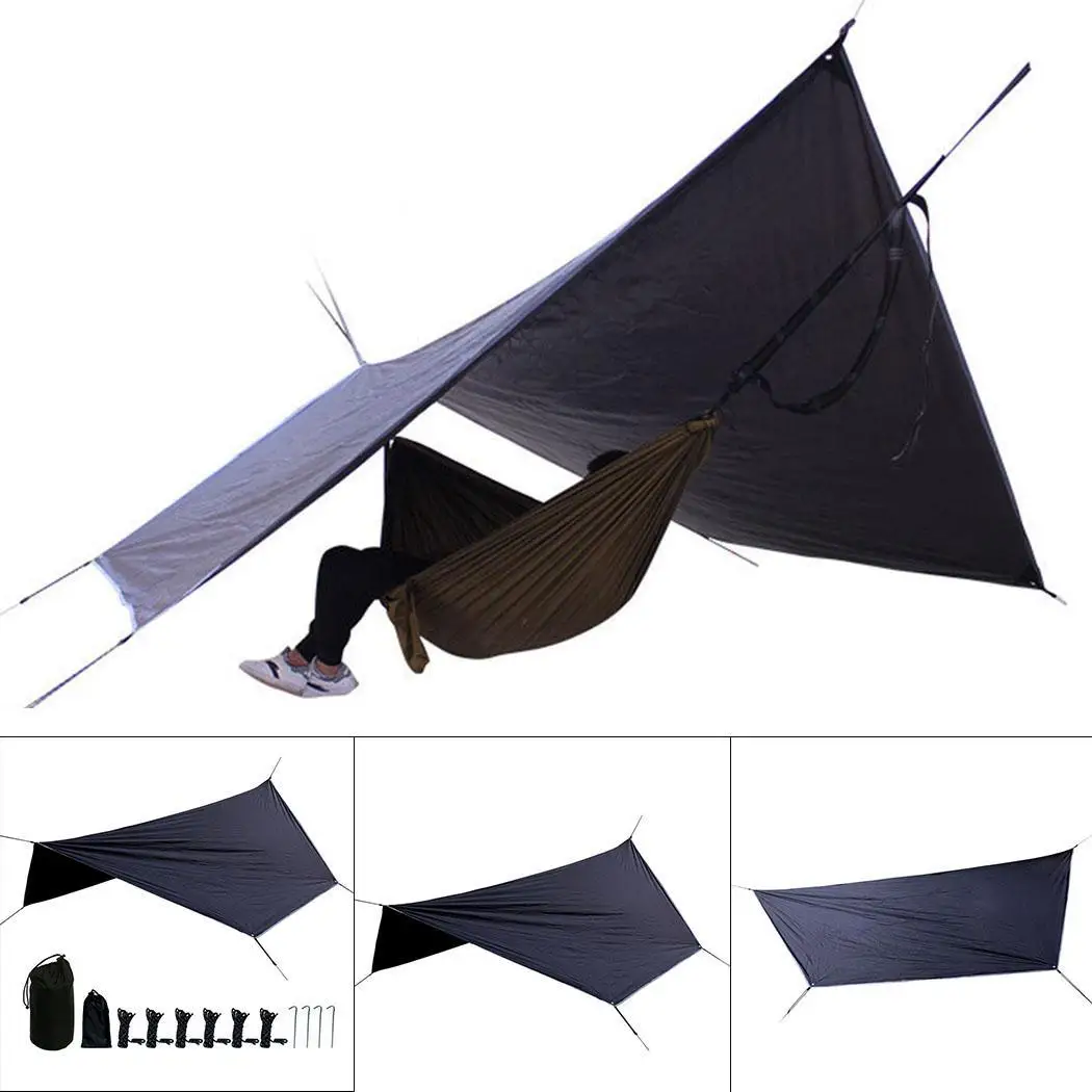 

Ultra-light Folding Tarpaulin Waterproof Sunscreen Tent Tarp Picnic Mat Portable Multifunction Outdoor Awning Sunscreen Canopy