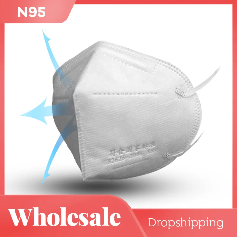 

KN95 Mask Anti Dust Disposable Protective Masks Mouth Face Mask N95 FFP2 Level 95% Filtration Mouth Cover Dust Masks Fast Ship