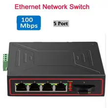 Распродажа 5 Порты промышленный RJ45 Lan Ethernet-коммутатор 10/100 Мбит сетевой коммутатор DIN Rail Тип сетевой адаптер сигнал усиления