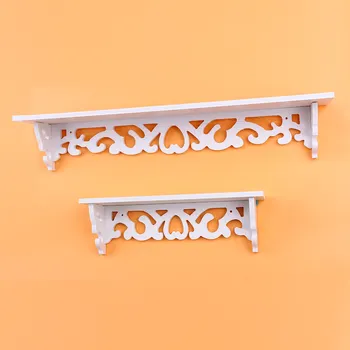

1Set Small/arge Size White Wooden Wall Shelf Display Hanging Rack Storage Goods Holder Home Decor Home Decor Stand