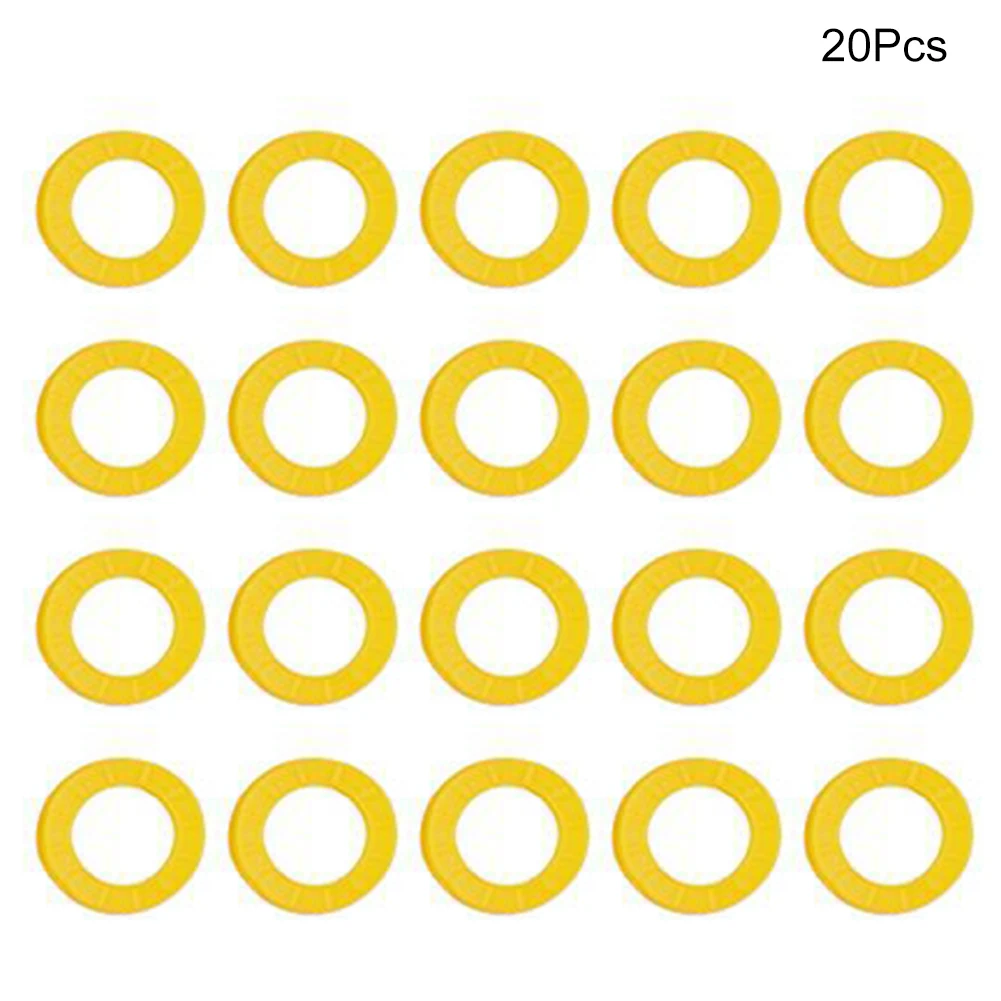 20/24/32 шт. круглый ключ идентификации Кепки теги, кольцо для ключей, держатель для разноцветный силиконовый велосипедный идентификатор эластичный ключ чехол для автомобиля - Название цвета: Yellow 20pcs