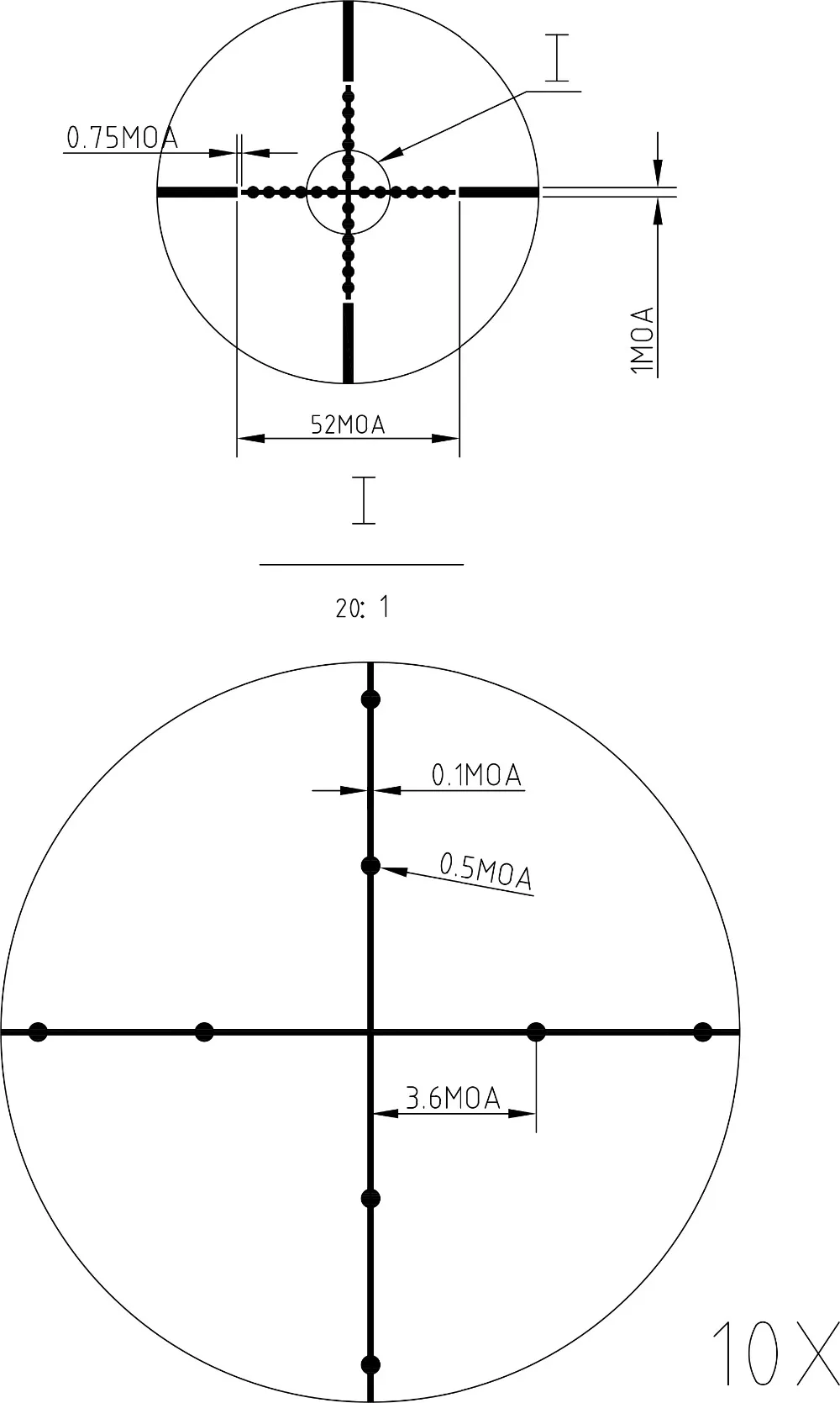 Ohhunt тонкий край 1-6x28 ИК охотничий оптический прицел Mil точка красный зеленый синий светящаяся сетка со стопор башни Сброс прицел