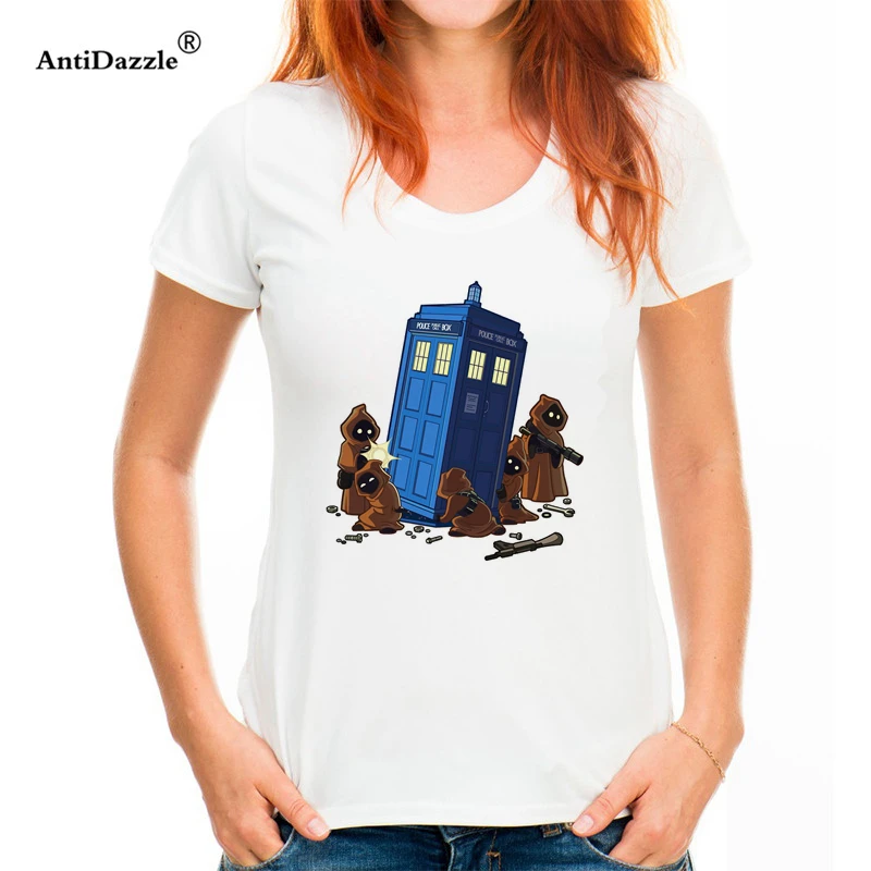 Летняя одежда, женская футболка DR Who с коротким рукавом и О-образным вырезом, Индивидуальные Женские топы Doctor who, забавные базовые футболки