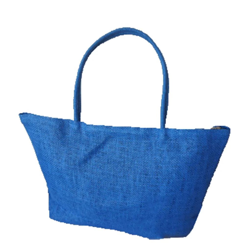 2021 New Fashion Women Handbag Simple Candy Color Large Straw Beach Bag Women Casual Shoulder Bag 