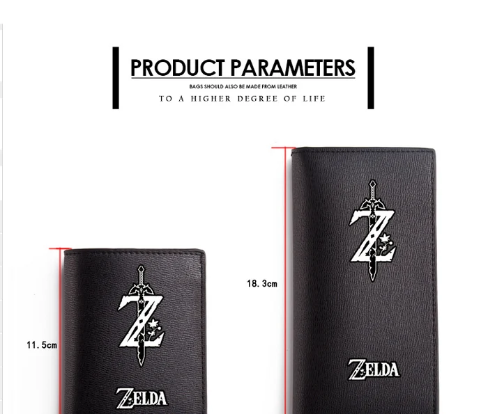 The Legend of Zelda Wallet Cool Men Long Purse Breath of the Wild Wallets Boys Children Gifts (1)