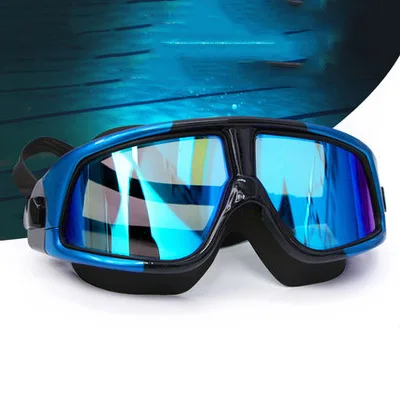

New Products Big Box Spacious Electroplated Colorful Coatings Swimming Goggles Anti-fog High-definition Goggles Sy8025
