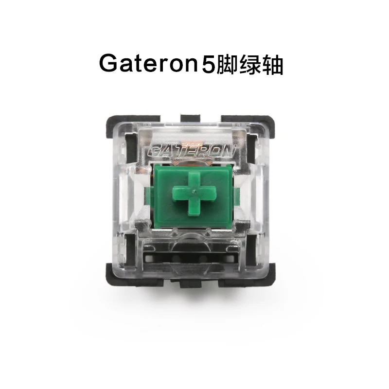 Механическая клавиатура Gateron switch 5 контактов прозрачный чехол синие красные