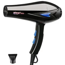 Парикмахерская 3000 Высокая мощность фен для волос Домашний фен для волос отрицательный ион холодный и горячий воздух