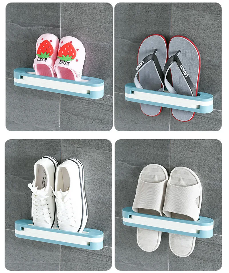 Slipper Rack Shoes Racks- Shoe Holder Rack Door for Entryway Closet and Toilet 2 pcs Punch-Free 3 in 1 Wall Mounted Shoe Rack Foldable Waterproof Bathroom Towel Rack Slipper Rack Shoes Racks- Shoe Holder Rack Door for Entryway Closet and Toilet 2 pcs Punch-Free 3 in 1 Wall Mounted Shoe Rack Foldable Waterproof Bathroom Towel Rack
