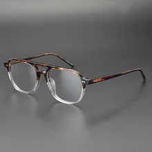 Ацетатные прозрачные очки для мужчин и женщин, винтажные оптические очки в оправе при близорукости, оправы по рецепту, прозрачные очки Gafas