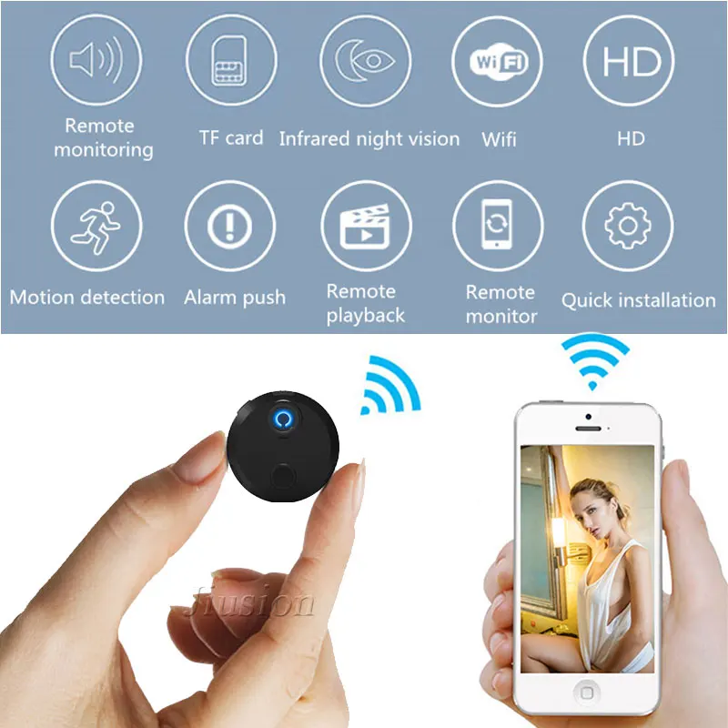 HDQ15 Мини Wifi Спортивная камера Full HD 1080P IP микро ночного видения цифровой DV DVR видео