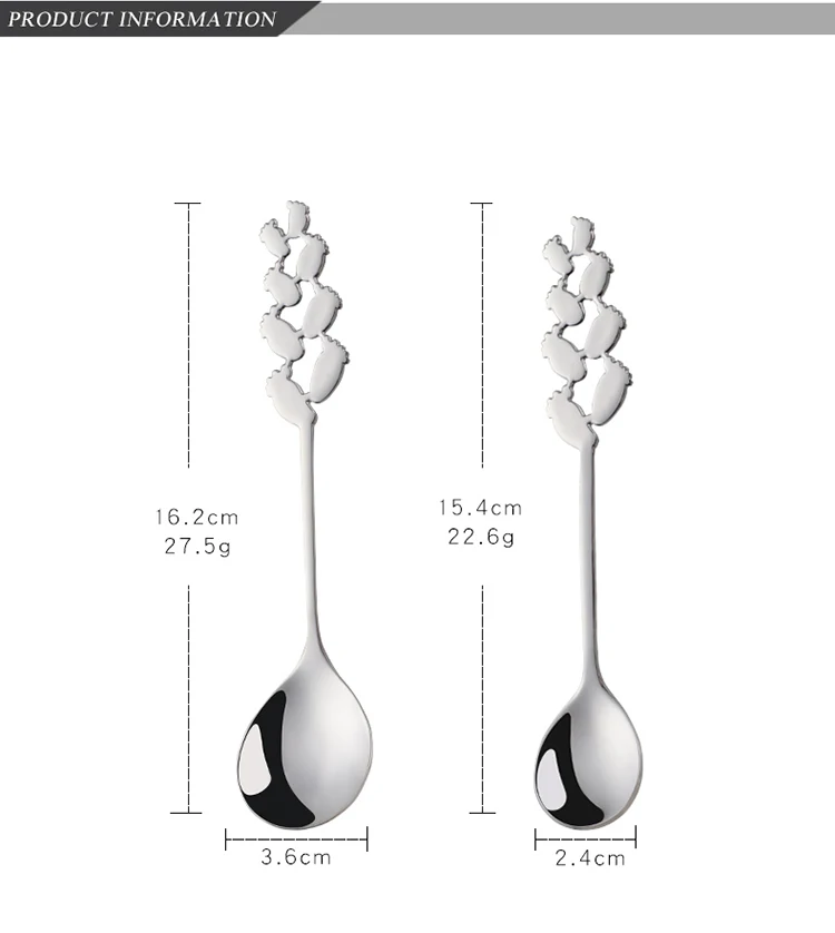 4 шт./партия, ложка для кофе и чая из нержавеющей стали, креативная ложка для питья десерт, мороженое, совок, принадлежности для кофе, кухонная посуда