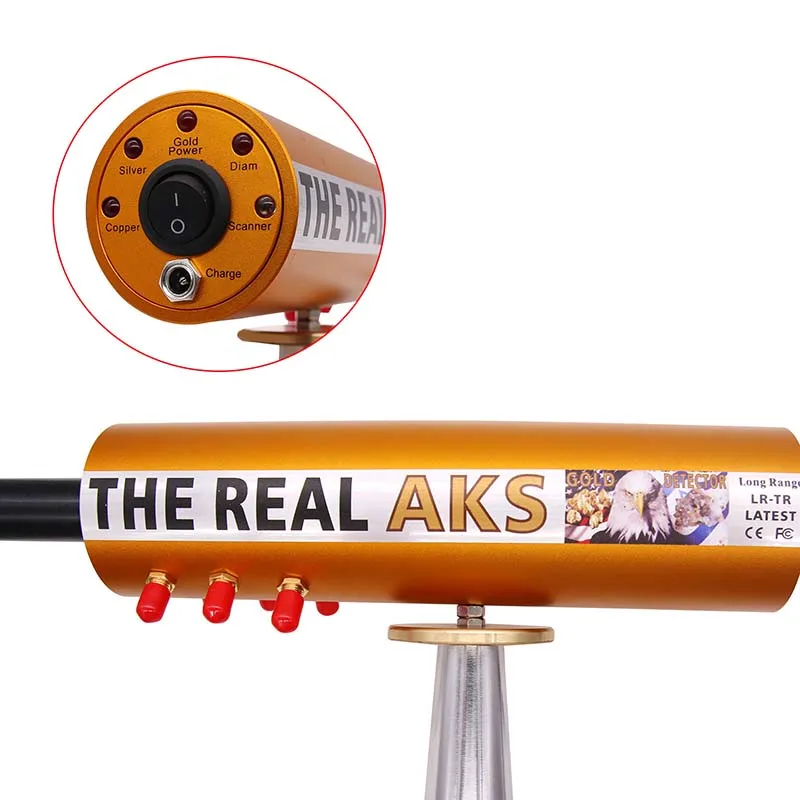 US $183.00 Maxgeek The Real AKS Long Range Professional Metal Detector 6 Antennas Underground Gold Detector Search Range 1200M Depth 14M