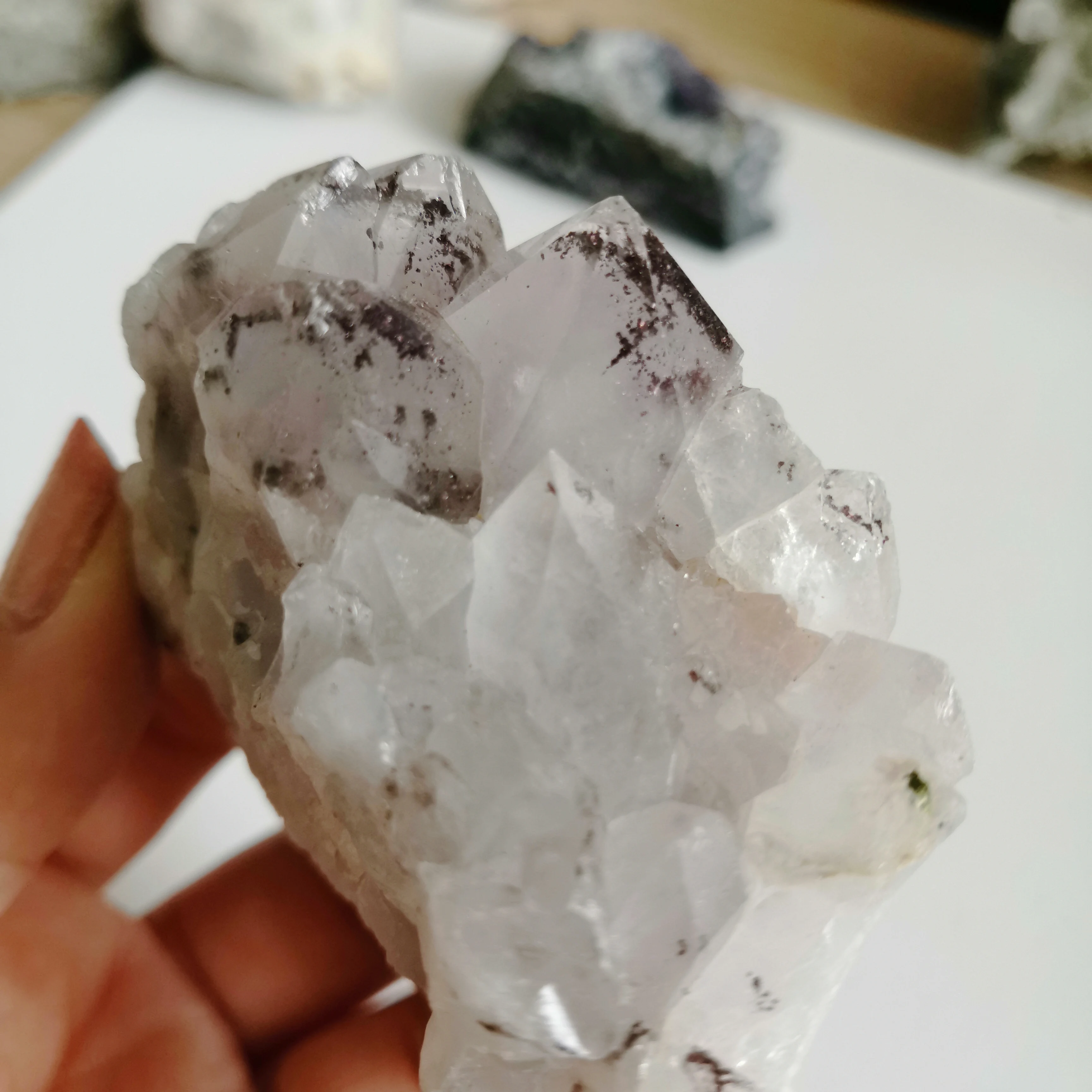 Новинка 2019 Кристальные продукты красивый прозрачный Аметист Кристалл кластер