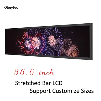 

36.6 " Stretched BAR LCD display monitors, with ultra wide type, 1920*165 FHD, View size 919.3*140 mm, 1+8G