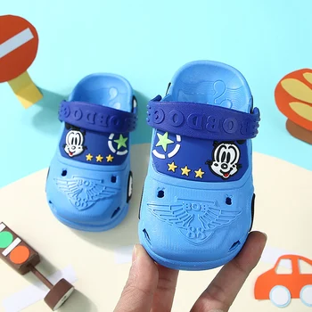 

Child Sandals Summer 2020 Hole Shoes Crok Rubber Clogs Kids EVA Garden Shoes Blue Crocse Beach Flat Sandals Slippers