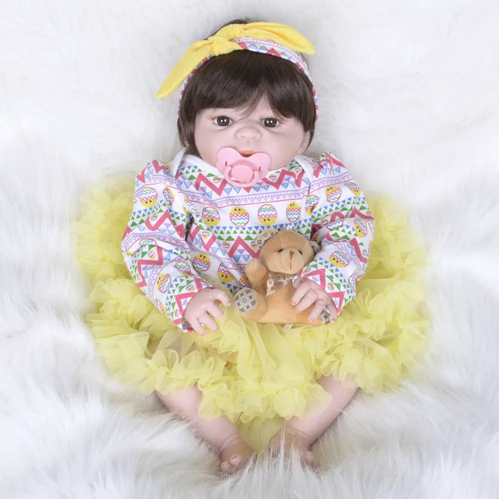 Кукла Reborn Baby 22 ''ручной работы, Реалистичная силиконовая виниловая кукла для новорожденных девочек, рождественские детские игрушки для девочек, американская кукла для девочек, игрушки для девочек