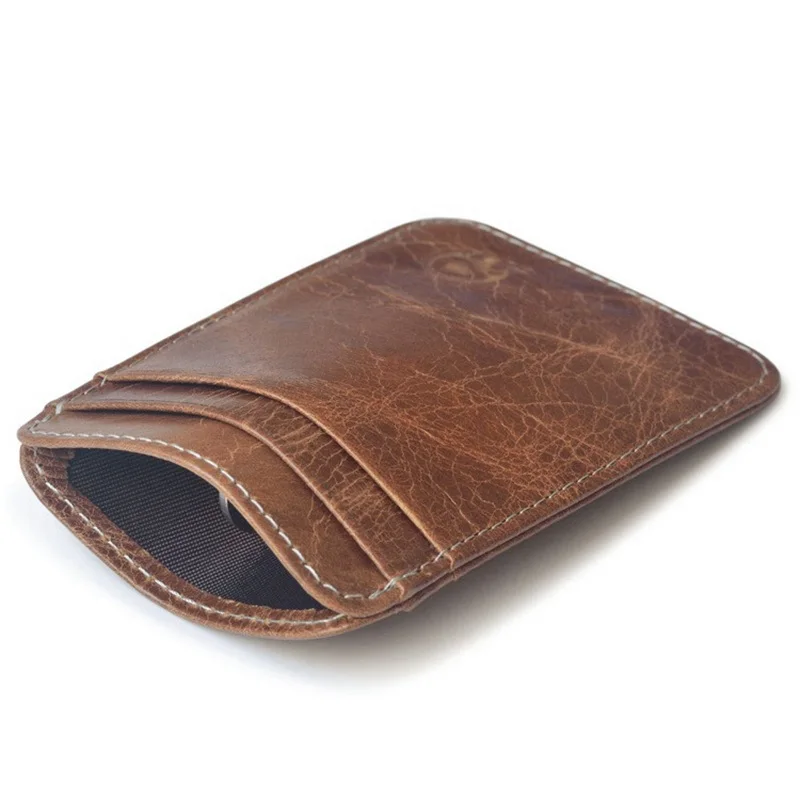 Genuine Leather Slim Card Holder Wallet