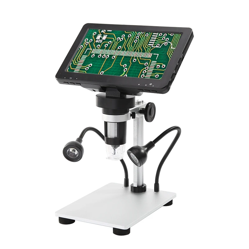 Цифровой микроскоп 1200X ЖК-дисплей HD 7 дюймов с видеокамерой для ремонта часов