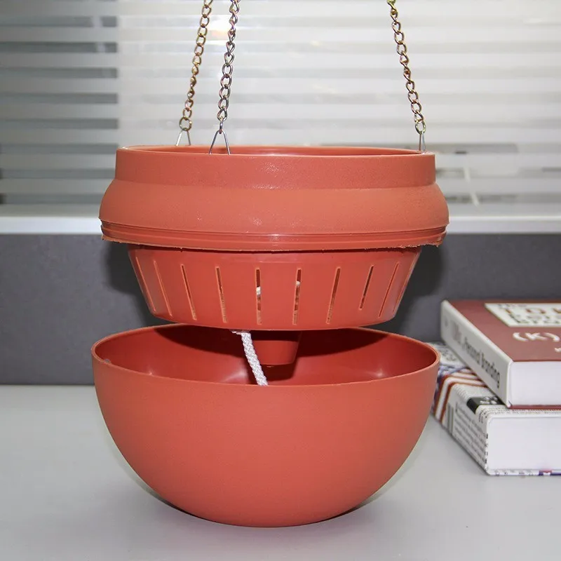 Chlorophytum Flower Pot Plastic Hanging Green Radiant Flower Pot Automatic Water Absorbing Basket Hydroponic Lazy Flower Pots