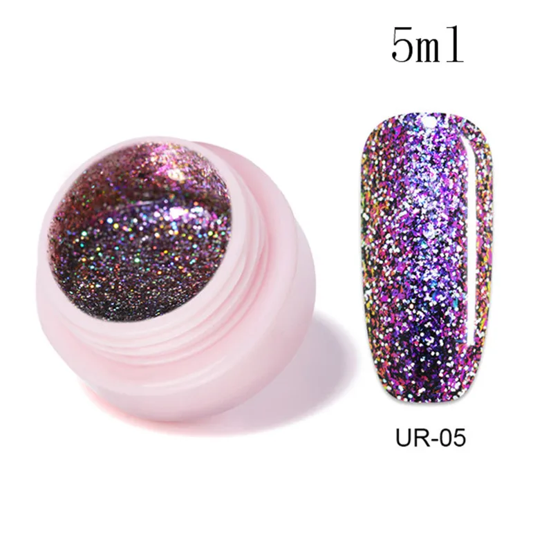 Ur Sugar 9D Galaxy Cat Eye Гель-лак для ногтей Хамелеон для использования с магнитом УФ Гель-лак для ногтей впитывающийся Гель-лак нужен черный базовый слой DIY - Цвет: 42795-5