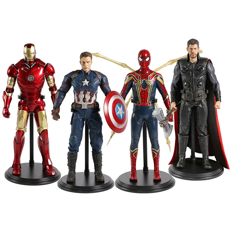 Мстители из комиксов Marvel Infinity War Железный Человек-паук Тор Капитан Америка фигурка железного человека ПВХ фигурка модель игрушки
