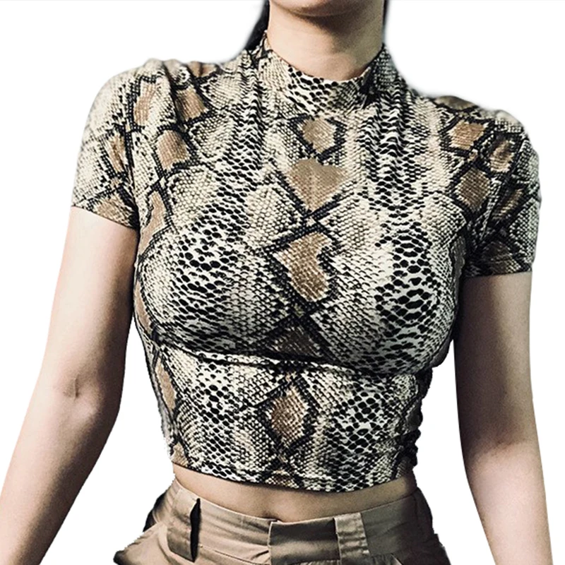 2020 Summer Sexy Crop Top Women Snake 
