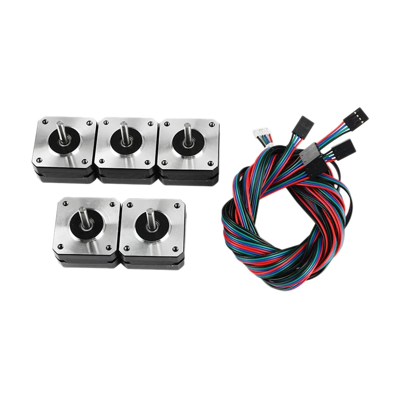 

5Pcs 17HS4023 42x42x23mm Stepper Motor with Cable for 3D Printer Part