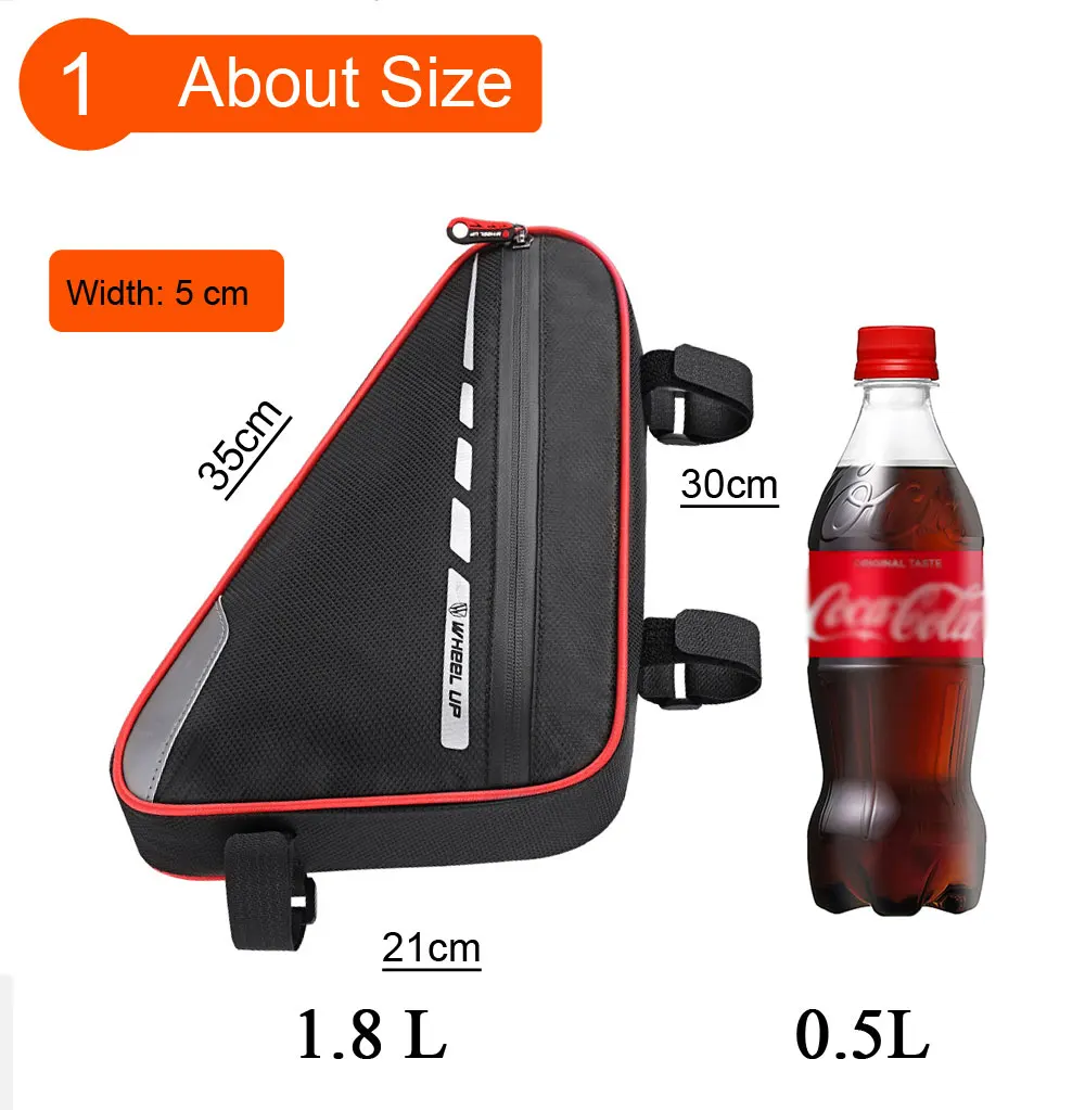 Sac De Cadre Vélo Étanche Coque Dure - Format Triangle - Pour VTT Ou Route - Dimensions 27x11.5x7cm