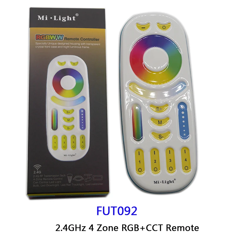 Miboxer PL5 40W RGB+CCT Panel Light Driver 2.4G wireless Smart Panel Remote Controller B8/B4/T4/FUT089/FUT092