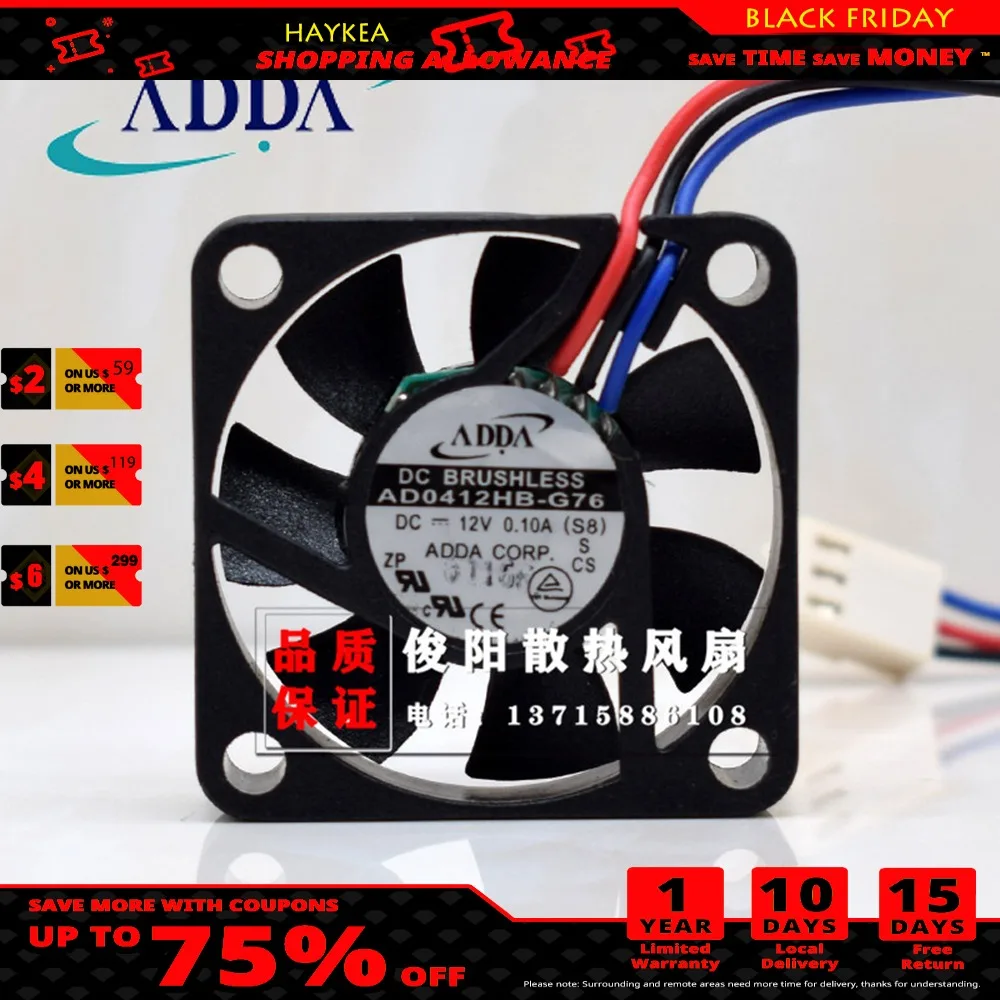 Оригинал для ADDA AD0412HB-G76 40*40*10 мм 4 см 4010 12 В а 3-проводной охлаждающий вентилятор |