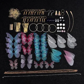 

Key ring DIY Tool Kit Making Metal cloth Accessories Butterfly Wing Style
