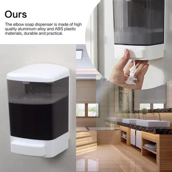 

1000MLManual Wall Mount Washing Lotion Shampoo Hand Sanitizer Soap Dispenser large capacity plastic soap dispenser #35