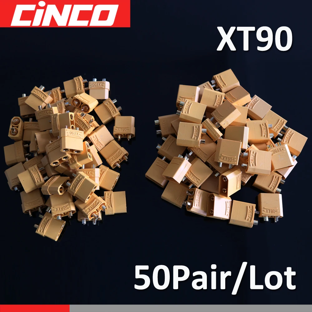 50 пар/лот XT 90 90 A макс Квадрокоптер Мультикоптер разъемы Пуля разъем RC Lipo батарея xt-90 XT90U для RC Lipo батарея