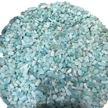 100 г/пакет Аквамарин кварцевый камень каменный гравий натуральные барабанные камни, минералы для аквариума украшения сада