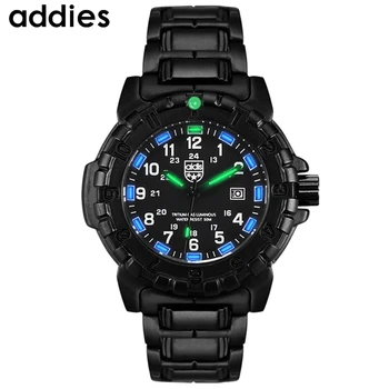 

Top Brand ADDIES Army Military Combat Men Watches Stainless Steel Men's Quartz Watches Waterproof Clock Relogio Masculino