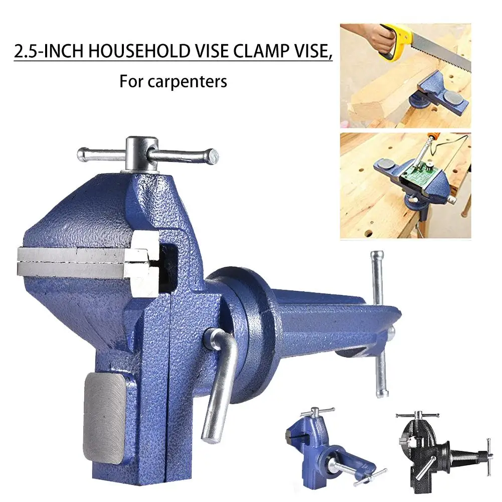 

High Quality 360 Degree Rotation 2.5 Inch Woodworking Activity With Anvil Table Vise Clamp