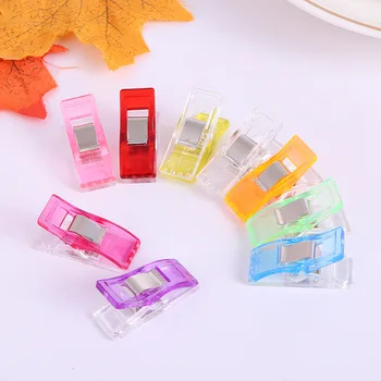 

50pcs / pack High Quality Quilt Quilting Clips Plastic Patchwork Sewing Tools DIY Crafts Accessories Multicolor 2.7 * 1 * 1.5cm