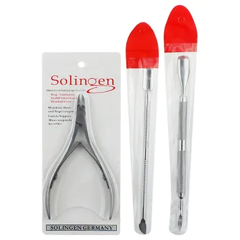 

Cutter Nipper Clip Cut Set 3 Pcs Stainless Steel Nail Cuticle Pushers Spoon Nail Scissor Dead Skin Remover Tools For Women