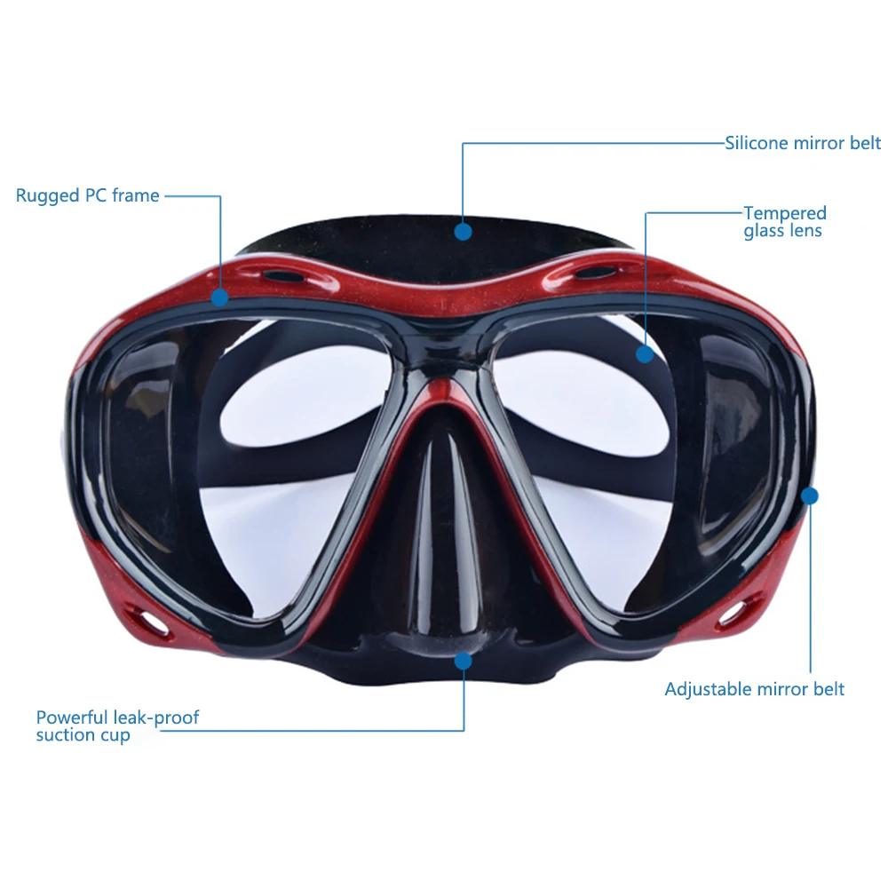 SABOLAY профессиональная маска для дайвинга для взрослых, водостойкая маска для подводного плавания, HD Эластичный регулируемый ремень, маска для подводного плавания