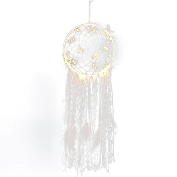 

Novelty LED Feather wind chimes Girl Room Decor