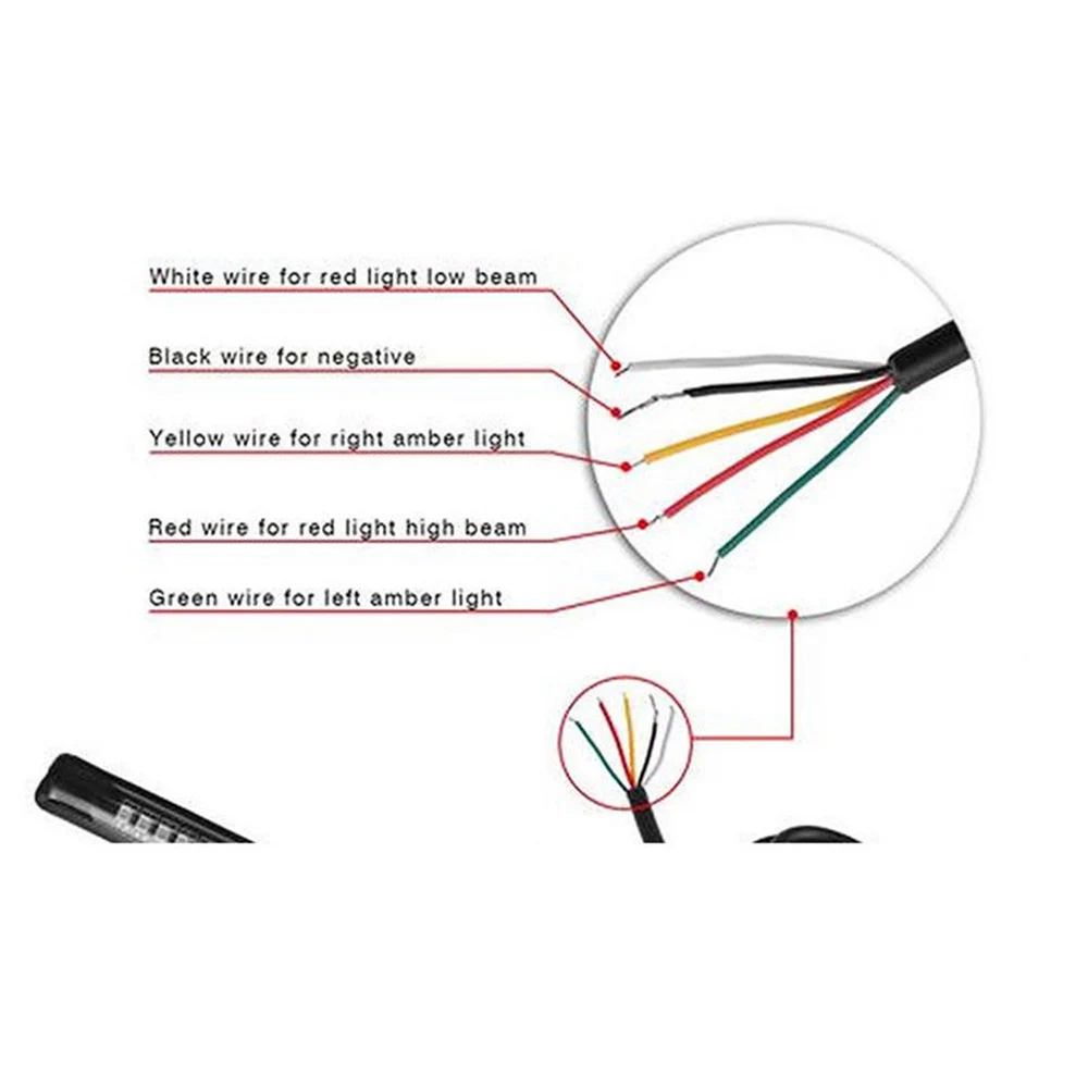 Мотоцикл для скремблера кафе гонщик светодиодный светильник s стоп сигнал задний